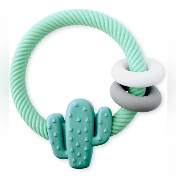 🆕 Itzy Ritzy Silicone Teether with Rattle - Picture 1 of 4